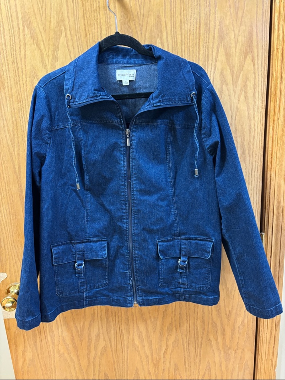 Studio Works Women's Indigo Denim Zip-Front Jacket